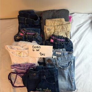 Girls' 9 Piece Size 6-6X Clothing Lot Spring/Summer